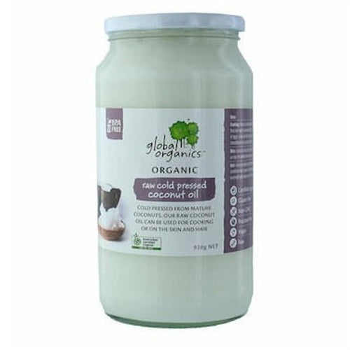 Global Organic | Organic Raw Cold Pressed Coconut Oil 920g