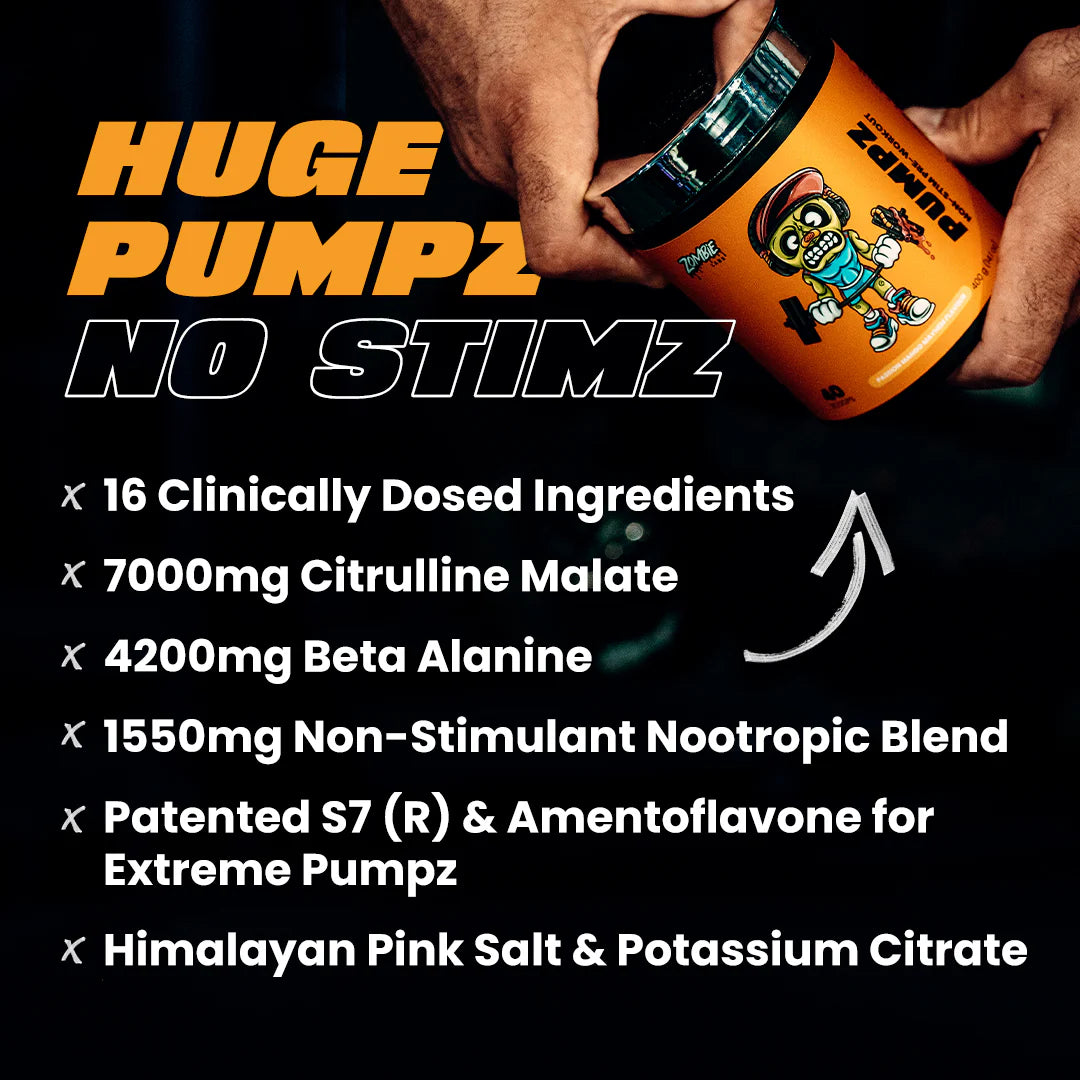 Zombie Labs  |  Pumpz Non- Stim Pre Workout