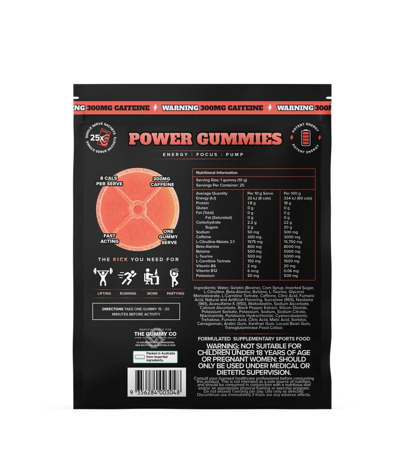 The Gummy Co | Power Gummies Single Serve