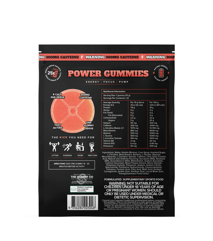 The Gummy Co | Power Gummies Single Serve